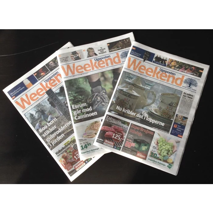 Ugeposten Weekend 1/1 sides annonce.